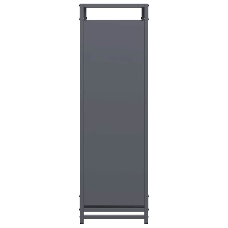 Brennholzregal Anthrazit 44x28x90 cm Kaltgewalzter Stahl
