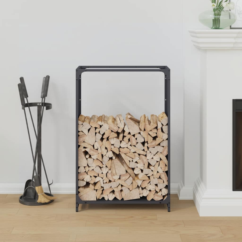 Brennholzregal Anthrazit 60x28x90 cm Kaltgewalzter Stahl