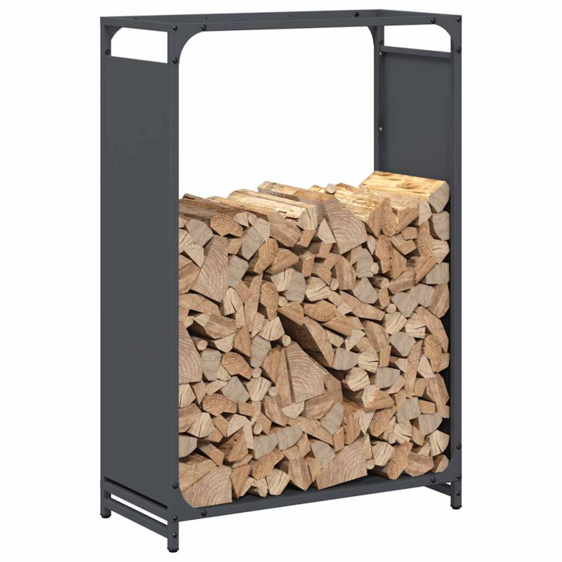 Brennholzregal Anthrazit 60x28x90 cm Kaltgewalzter Stahl