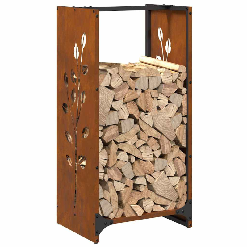 Brennholzregal 40x30x80 cm Wetterfester Stahl