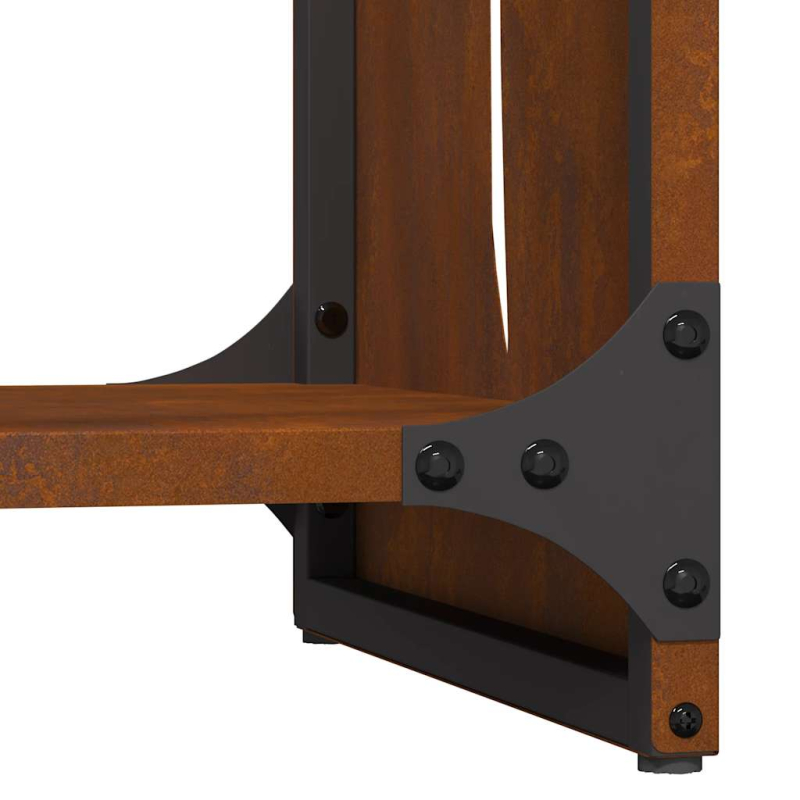 Brennholzregal 40x30x80 cm Wetterfester Stahl