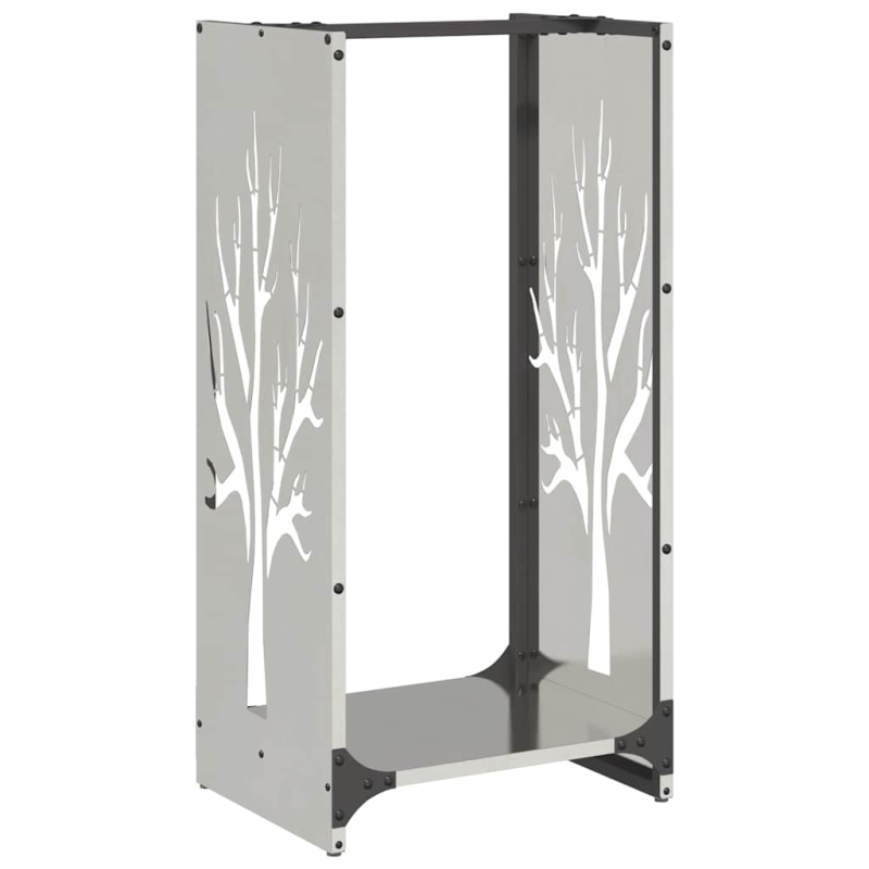 Brennholzregal 40x30x80 cm Edelstahl