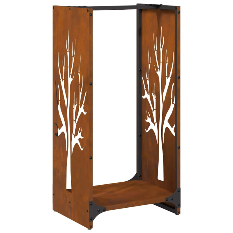 Brennholzregal 40x30x80 cm Wetterfester Stahl