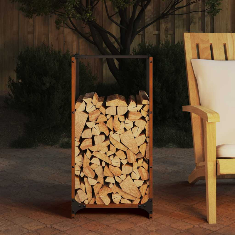 Brennholzregal 40x30x80 cm Wetterfester Stahl