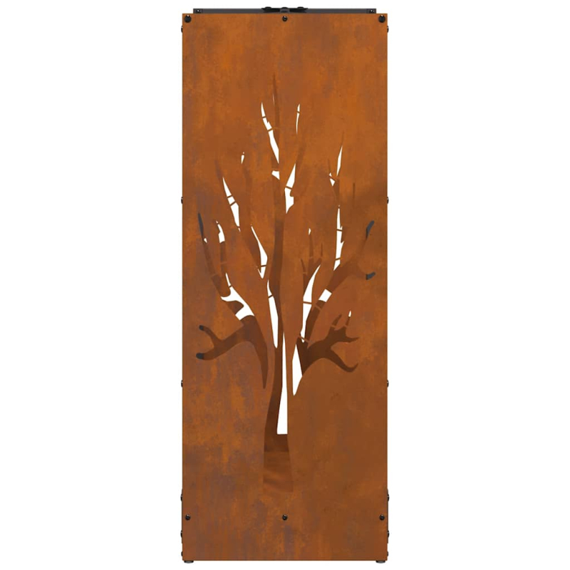 Brennholzregal 40x30x80 cm Wetterfester Stahl