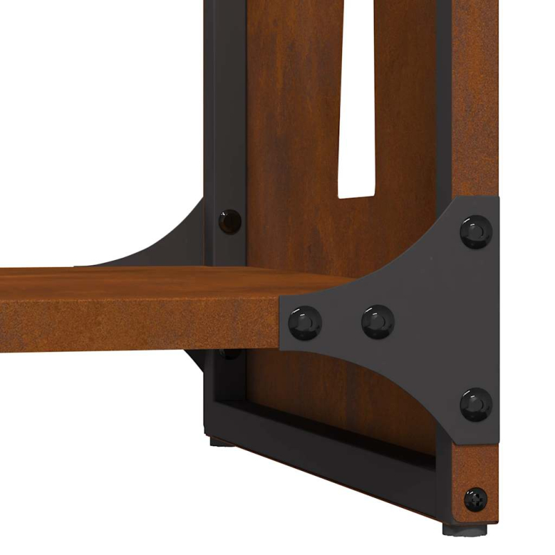 Brennholzregal 40x30x80 cm Wetterfester Stahl