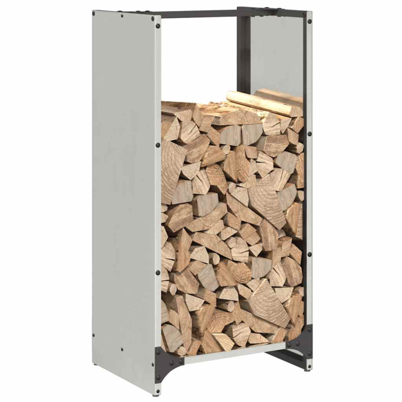 Brennholzregal 40x30x80 cm Edelstahl