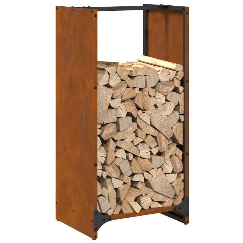 Brennholzregal 40x30x80 cm Wetterfester Stahl