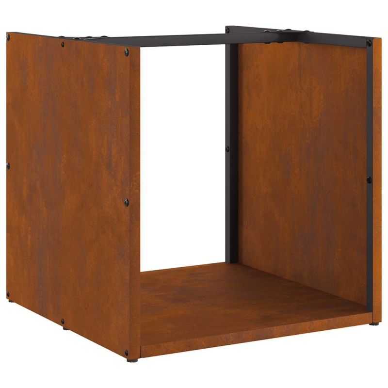 Brennholzregal 40x40x40 cm Wetterfester Stahl