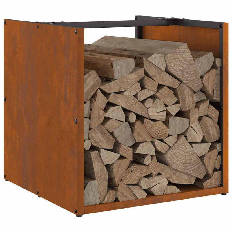 Brennholzregal 40x40x40 cm Wetterfester Stahl