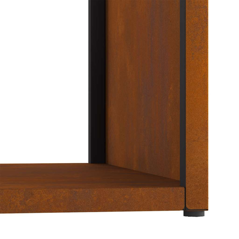 Brennholzregal 40x40x40 cm Wetterfester Stahl