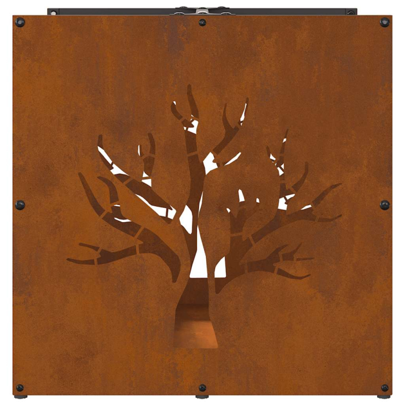 Brennholzregal 40x40x40 cm Wetterfester Stahl