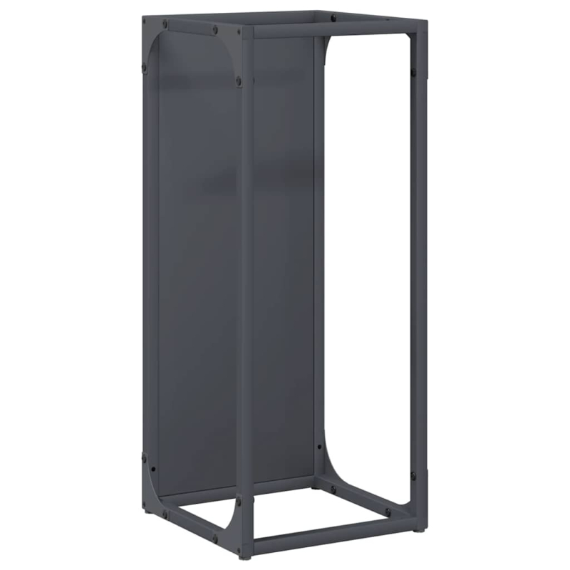 Brennholzregal Anthrazit 25x25x60 cm Kaltgewalzter Stahl