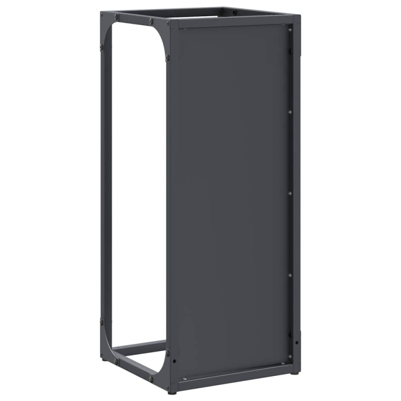Brennholzregal Anthrazit 25x25x60 cm Kaltgewalzter Stahl