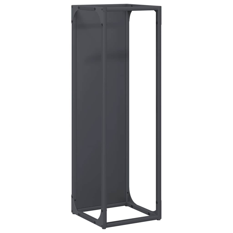 Brennholzregal Anthrazit 25x25x80 cm Kaltgewalzter Stahl
