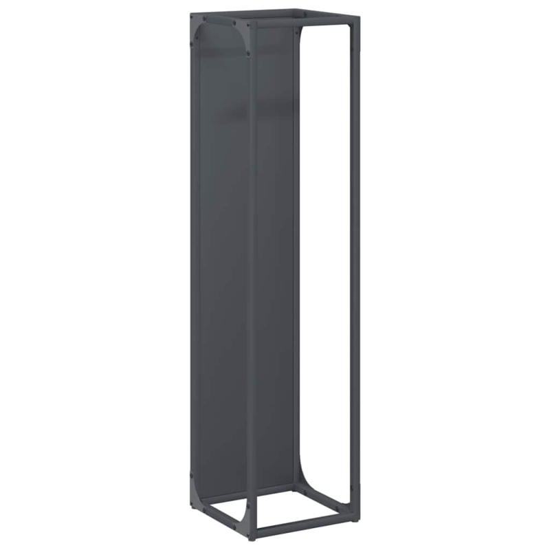 Brennholzregal Anthrazit 25x25x100 cm Kaltgewalzter Stahl