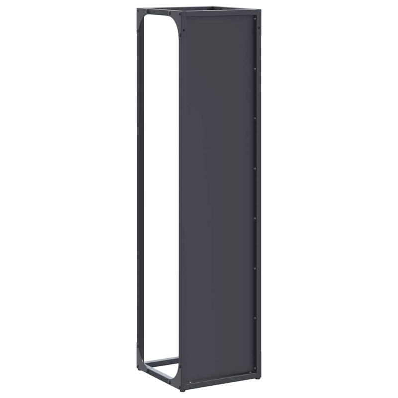 Brennholzregal Anthrazit 25x25x100 cm Kaltgewalzter Stahl