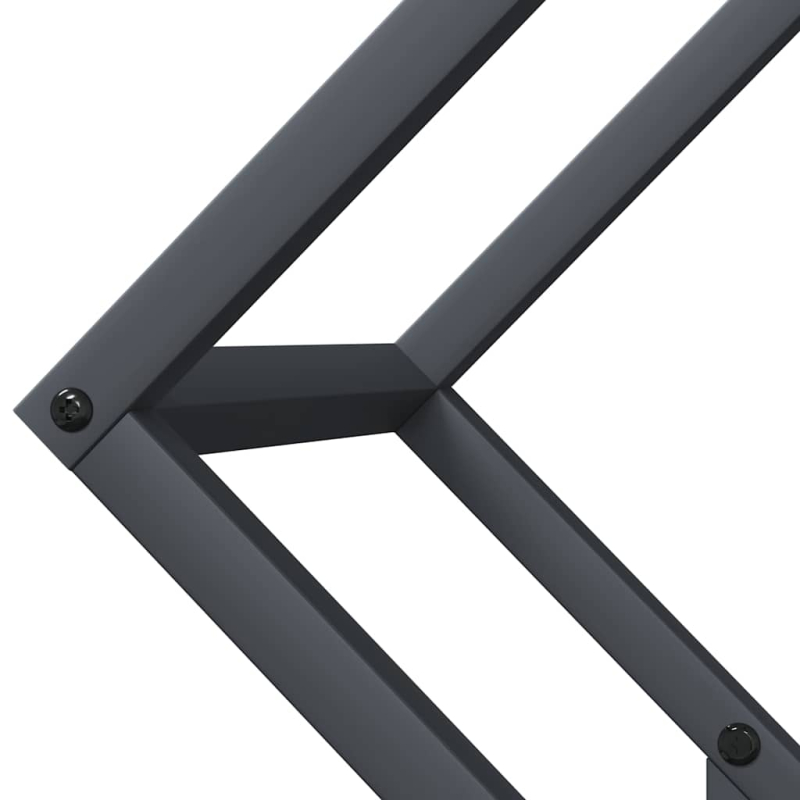 Brennholzregal Anthrazit 50x25x50 cm Kaltgewalzter Stahl