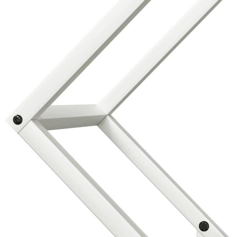 Brennholzregal Weiß 60x25x60 cm Kaltgewalzter Stahl