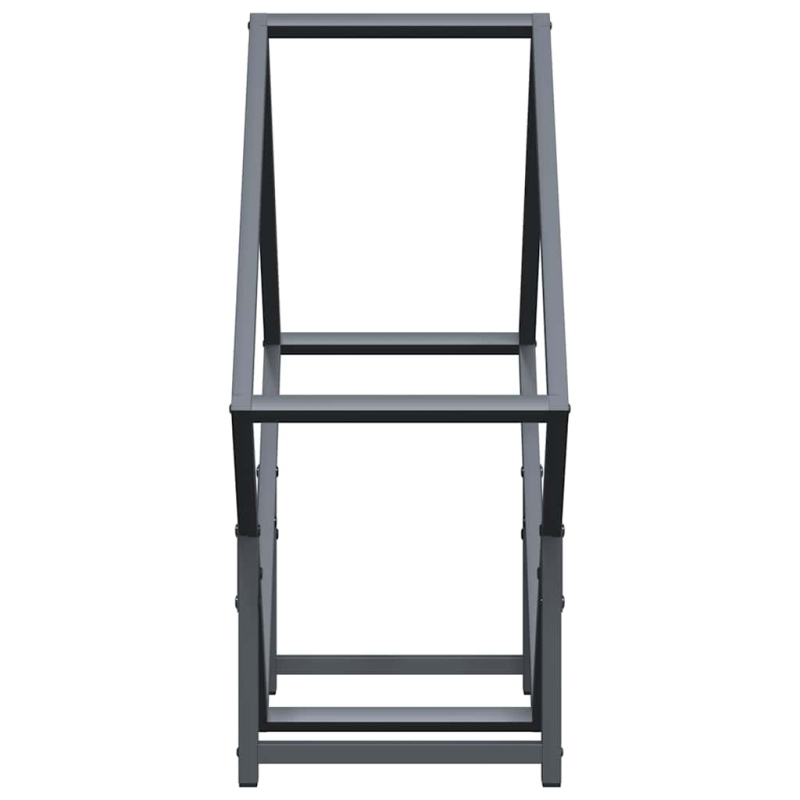 Brennholzregal Anthrazit 60x25x60 cm Kaltgewalzter Stahl
