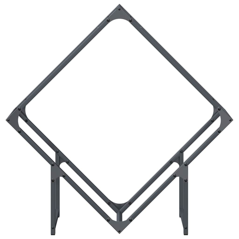 Brennholzregal Anthrazit 80x25x80 cm Kaltgewalzter Stahl