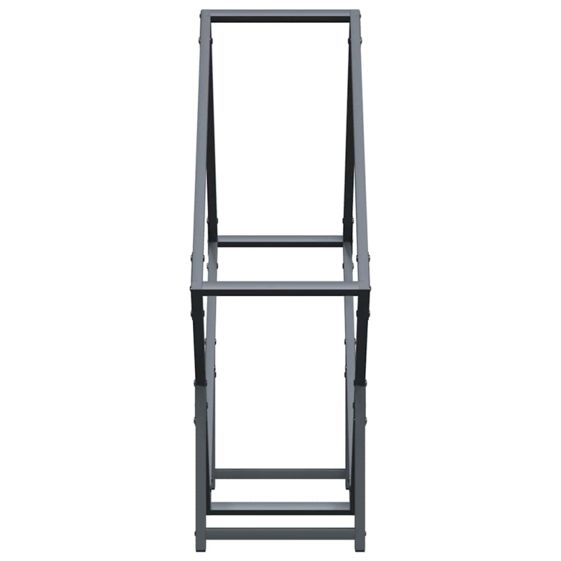 Brennholzregal Anthrazit 80x25x80 cm Kaltgewalzter Stahl