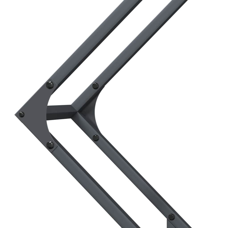 Brennholzregal Anthrazit 80x25x80 cm Kaltgewalzter Stahl