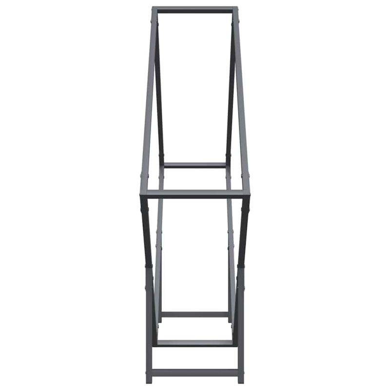 Brennholzregal Anthrazit 100x25x100 cm Kaltgewalzter Stahl