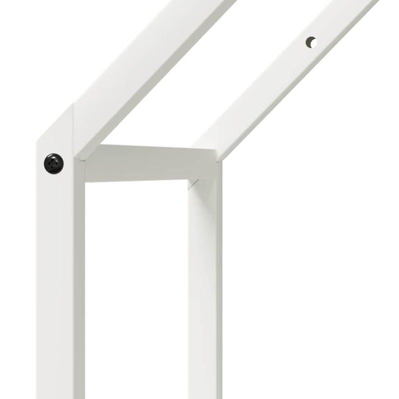 Brennholzregal Weiß 40x25x60 cm Kaltgewalzter Stahl