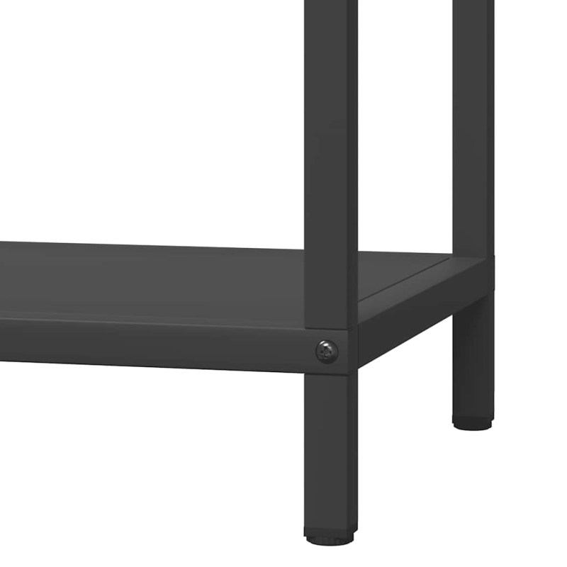 Brennholzregal Schwarz 40x25x90 cm Kaltgewalzter Stahl