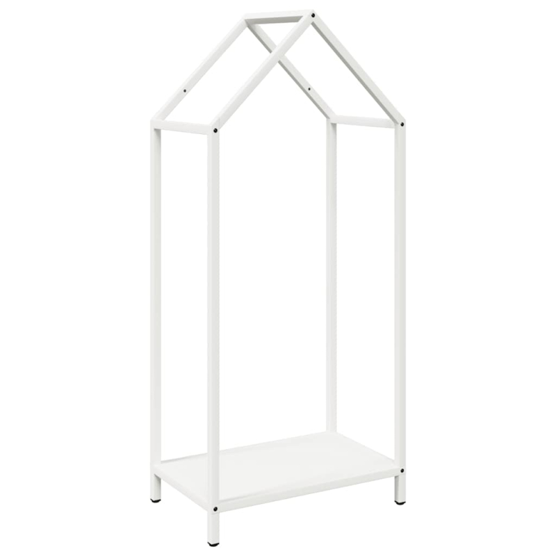 Brennholzregal Weiß 40x25x90 cm Kaltgewalzter Stahl