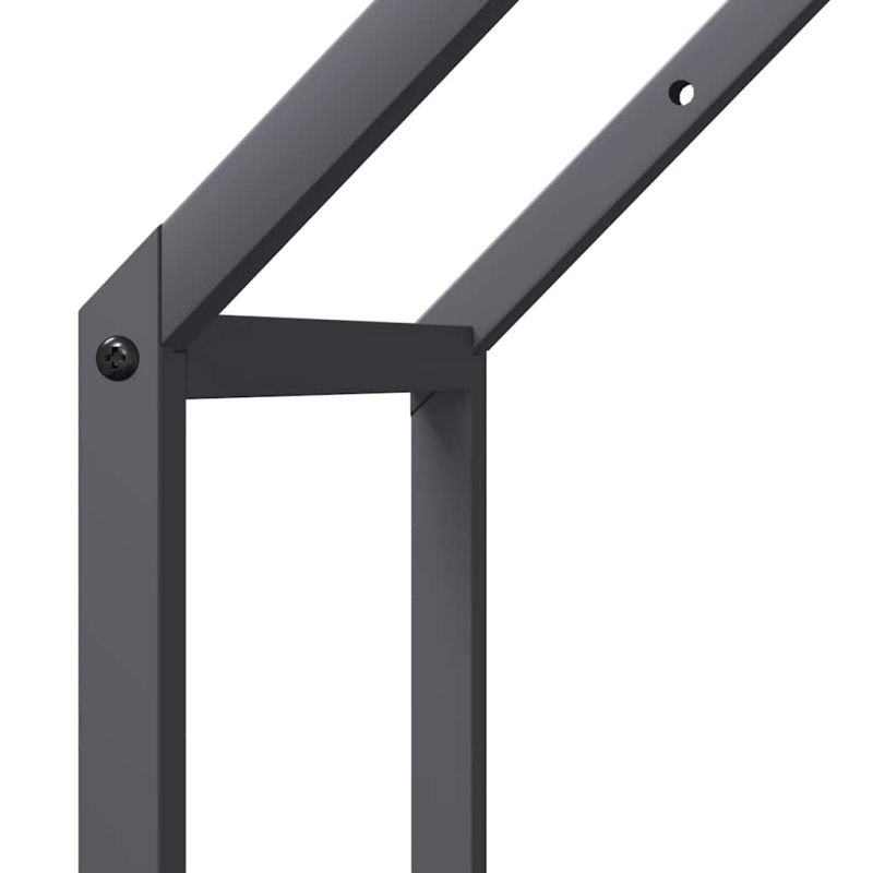Brennholzregal Anthrazit 40x25x90 cm Kaltgewalzter Stahl