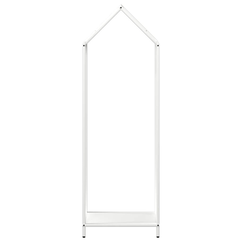 Brennholzregal Weiß 40x25x120 cm Kaltgewalzter Stahl