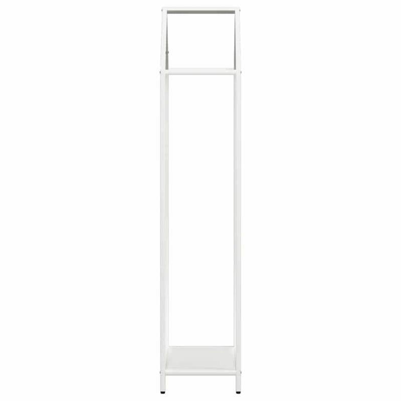 Brennholzregal Weiß 40x25x120 cm Kaltgewalzter Stahl