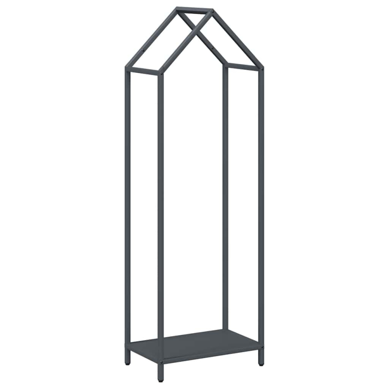 Brennholzregal Anthrazit 40x25x120 cm Kaltgewalzter Stahl