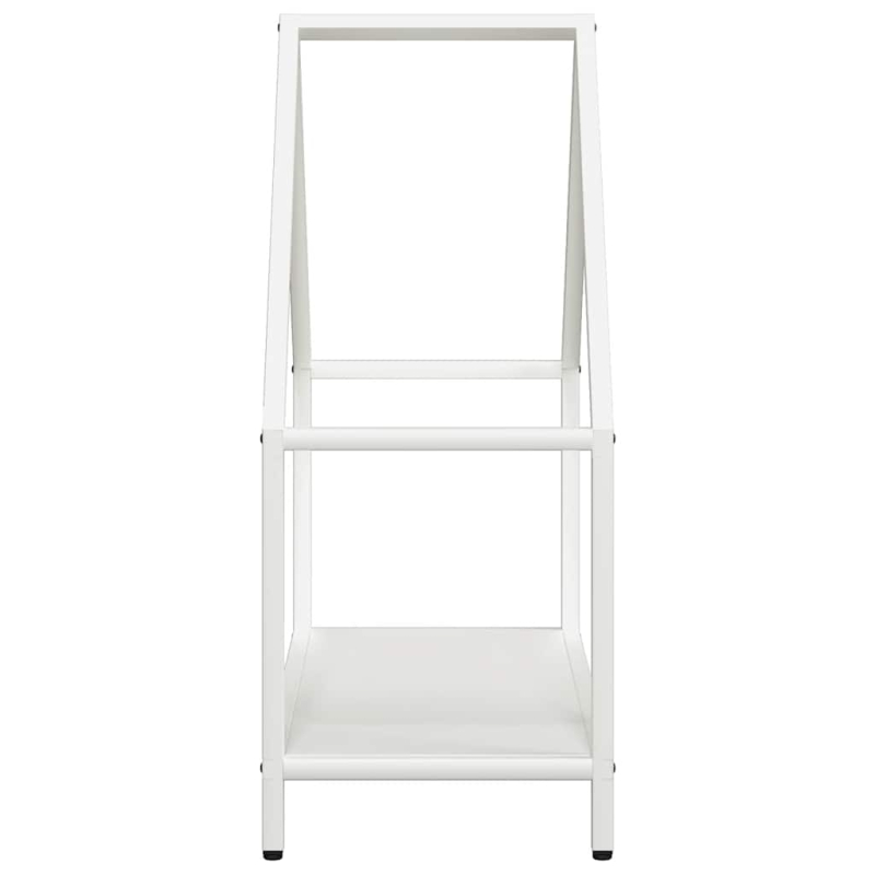 Brennholzregal Weiß 60x25x60 cm Kaltgewalzter Stahl