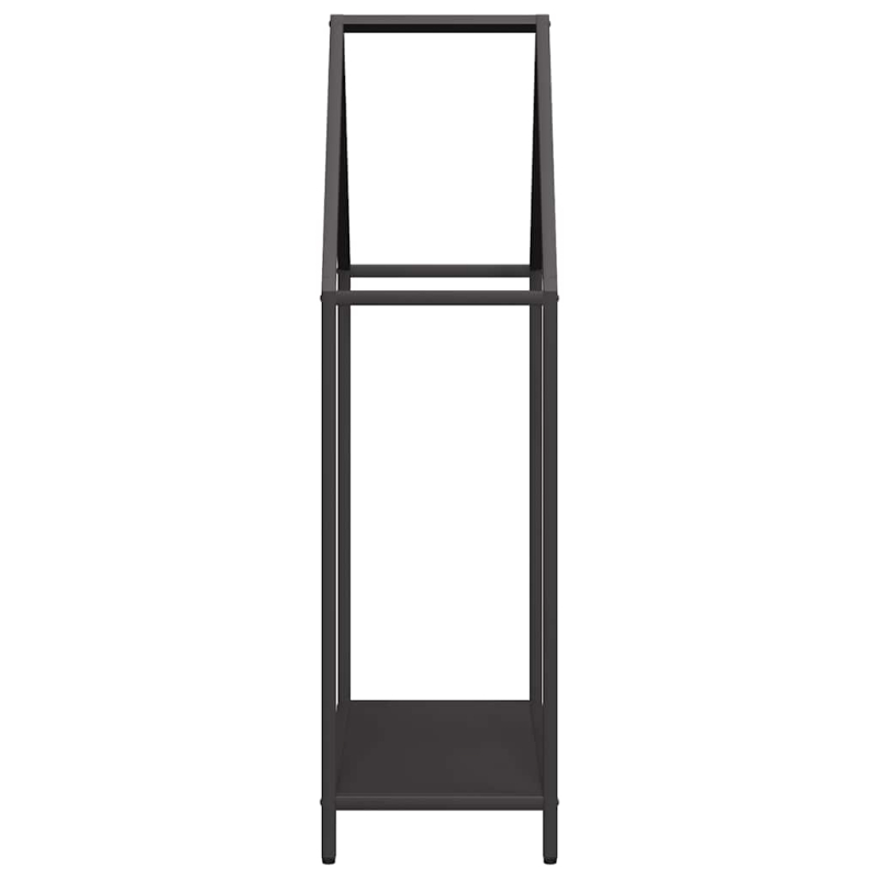 Brennholzregal Schwarz 60x25x90 cm Kaltgewalzter Stahl