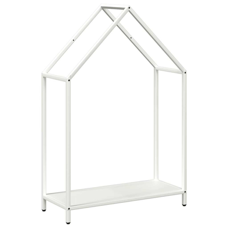 Brennholzregal Weiß 60x25x90 cm Kaltgewalzter Stahl