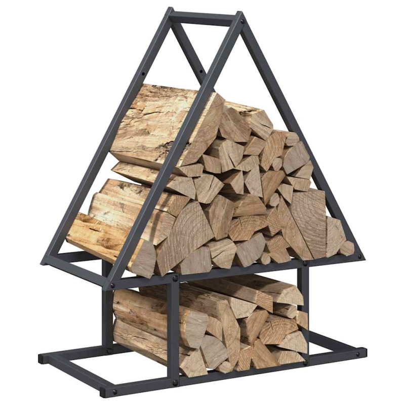 Brennholzregal Anthrazit 50x25x60 cm Kaltgewalzter Stahl