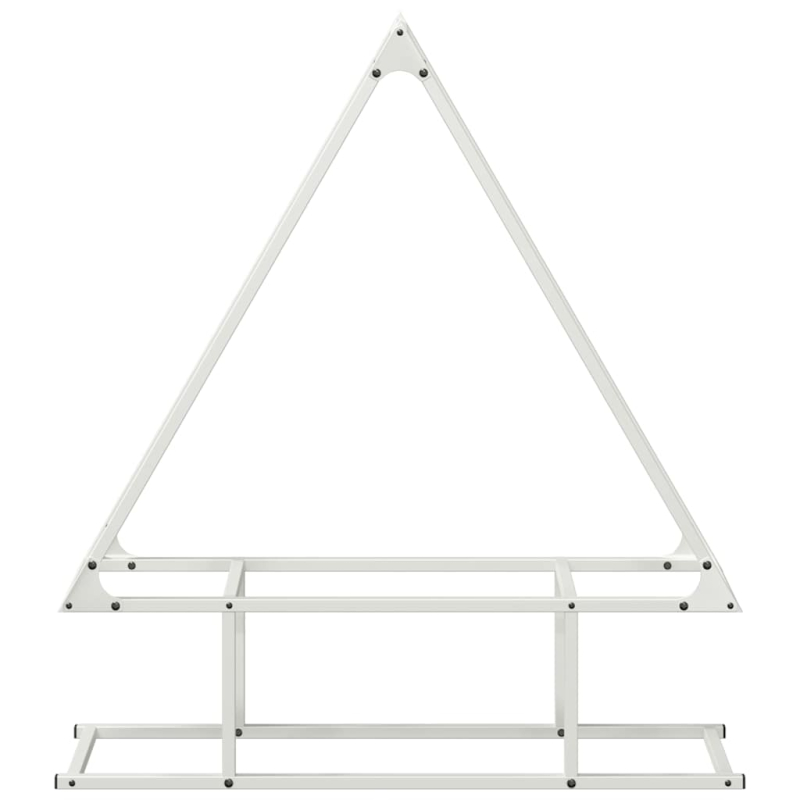 Brennholzregal Weiß 80x25x90 cm Kaltgewalzter Stahl