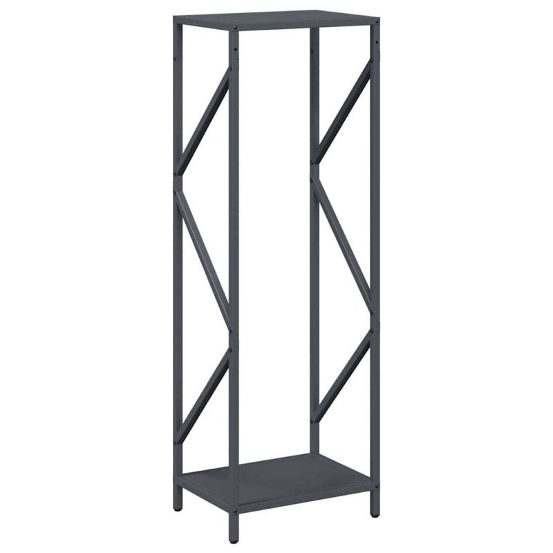 Brennholzregal Anthrazit 34x25x100 cm Kaltgewalzter Stahl