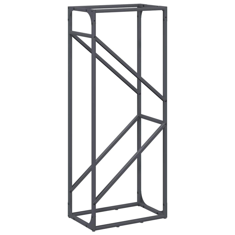 Brennholzregal Anthrazit 40x25x100 cm Kaltgewalzter Stahl