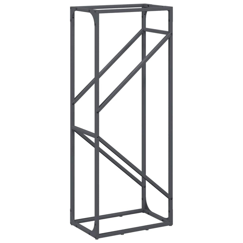 Brennholzregal Anthrazit 40x25x100 cm Kaltgewalzter Stahl