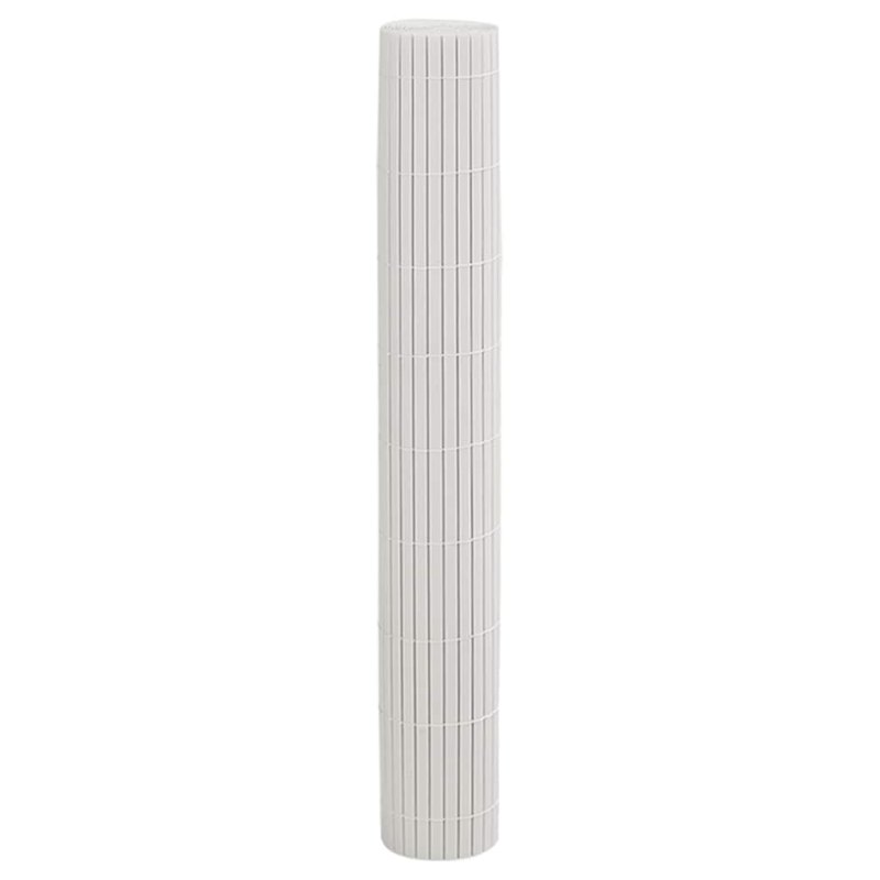 Gartenzaun Doppelseitig Weiß 1,8x3 m PVC