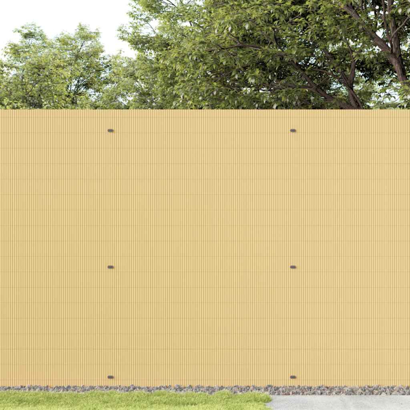 Gartenzaun Doppelseitig Gelb 1,8x3 m PVC