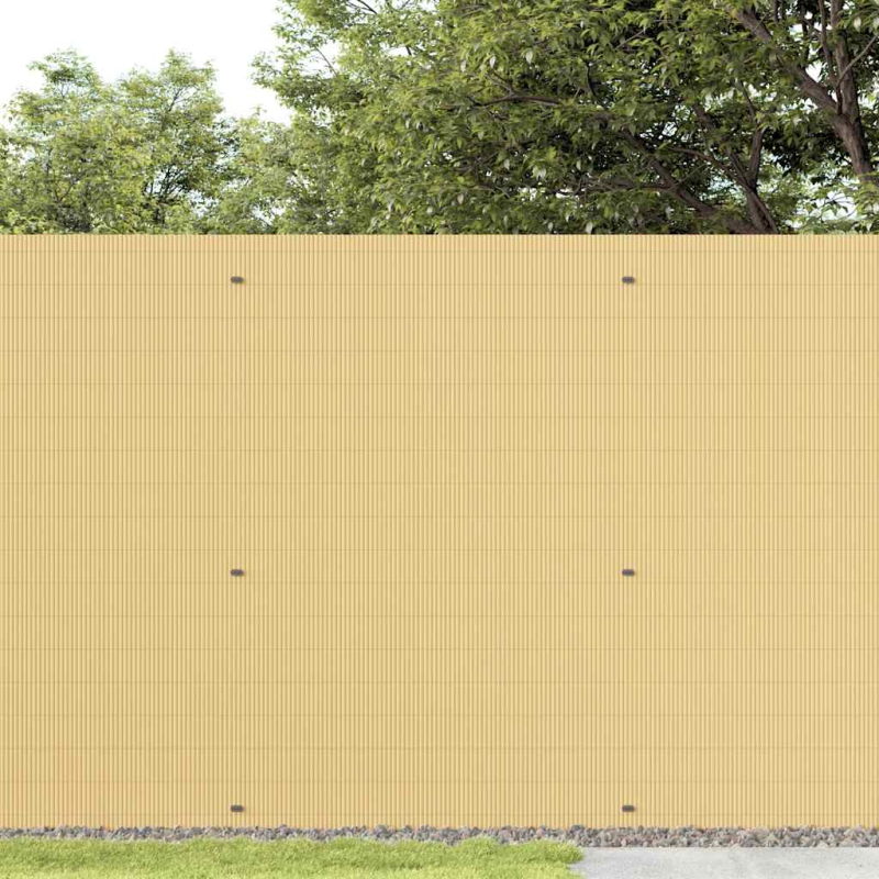 Gartenzaun Doppelseitig Gelb 1,8x5 m PVC