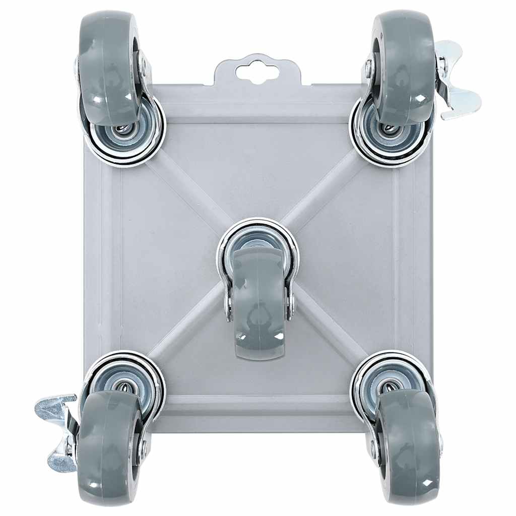 Möbelrollen 4 Stk. mit Heber 17,5x16x7,5 cm Stahl 1600 kg