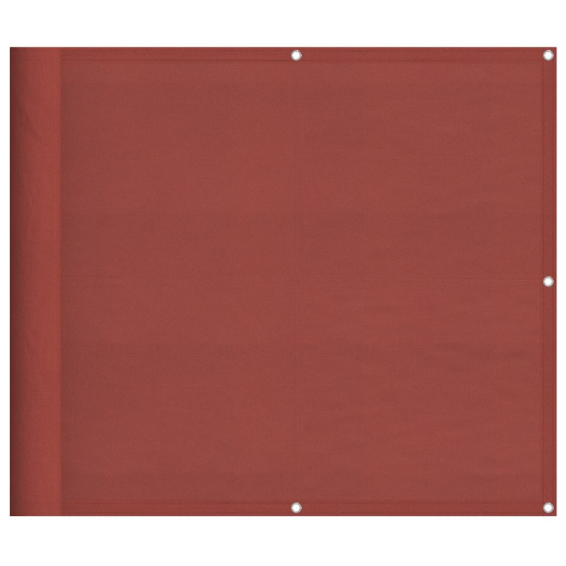 Balkon-Sichtschutz Terrakotta 90x700 cm 100 % Polyester-Oxford