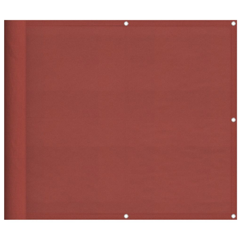 Balkon-Sichtschutz Terrakotta 90x800 cm 100 % Polyester-Oxford