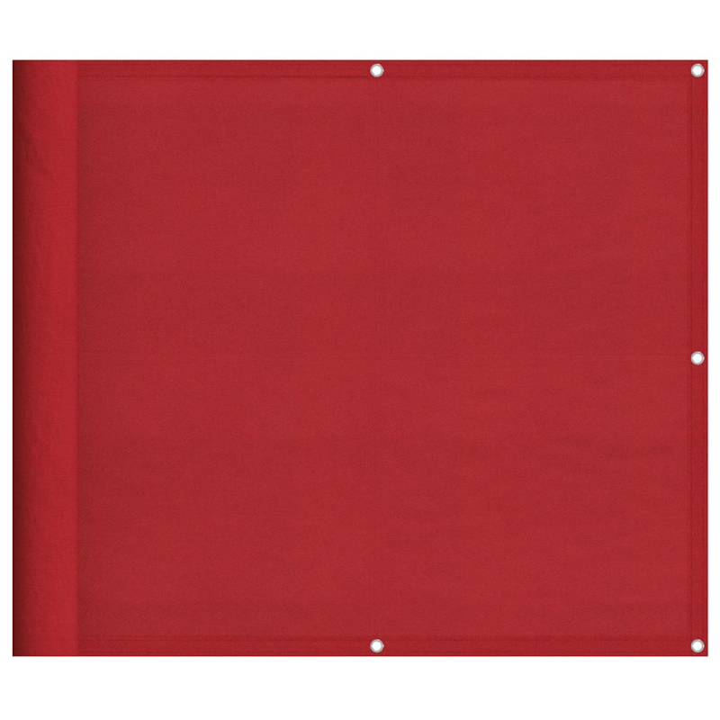 Balkon-Sichtschutz Rot 90x1000 cm 100% Polyester-Oxford